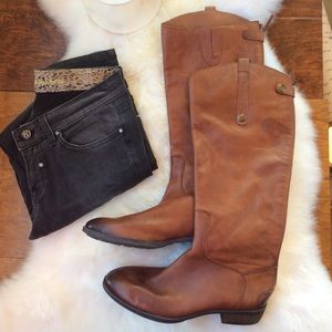 Sam Edelman Penny Boot Leather 9.5 Whiskey